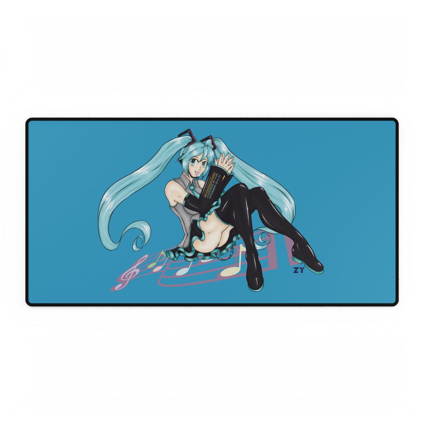 V'Loid: H. Miku Fanart Print Fanart Desk Mat