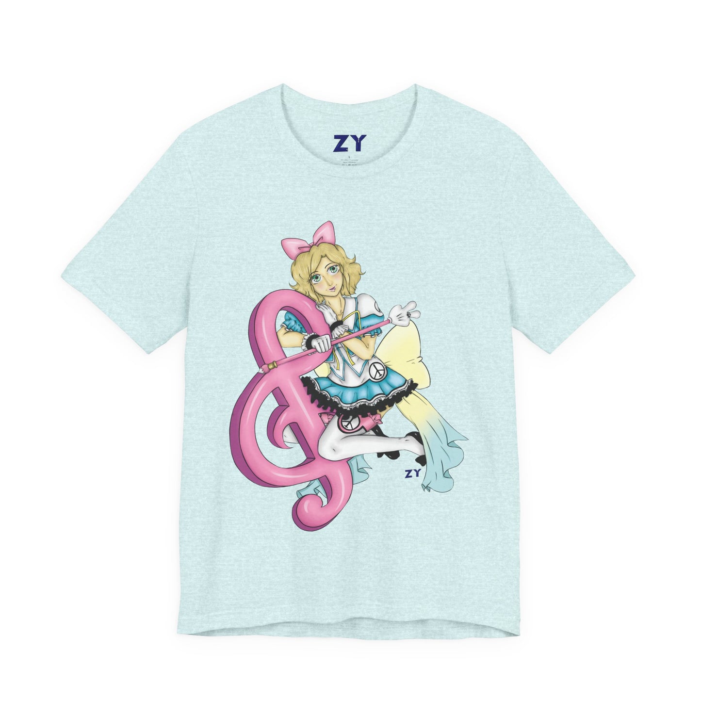 Paz MGSV Idol Print Character Print Unisex Jersey Short Sleeve Tee