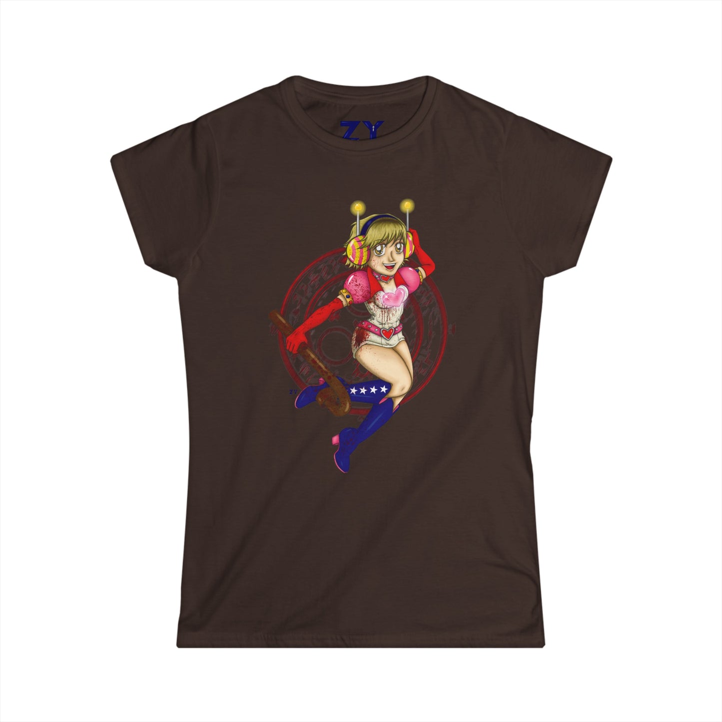 SH3 SD Princess Heart Heather Soft Style Ladies Tee