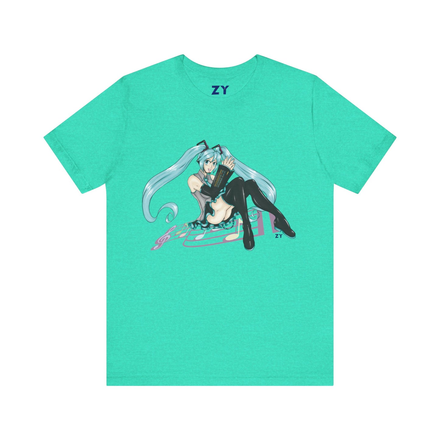 V: Miku Print Unisex Jersey Short Sleeve Tee