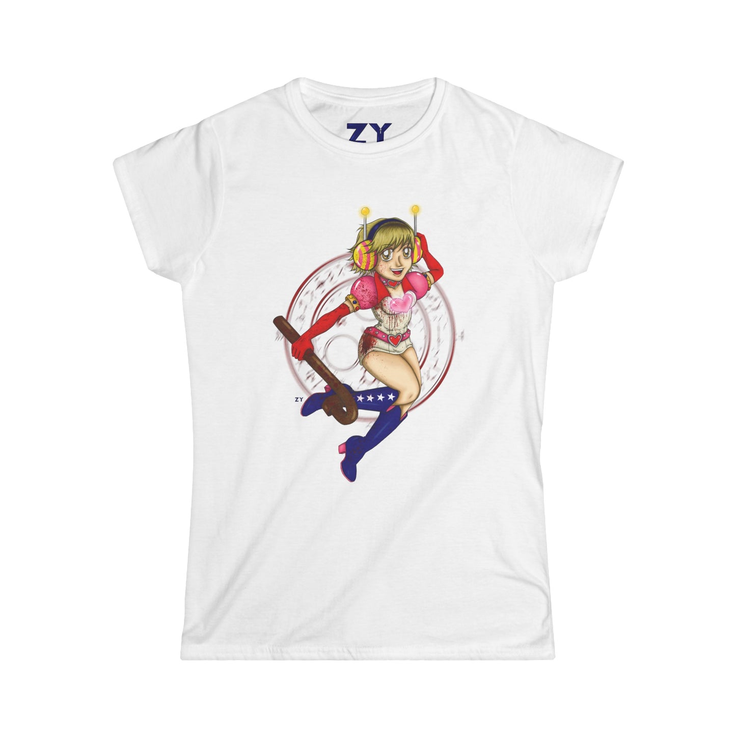 SH3 SD Princess Heart Heather Soft Style Ladies Tee