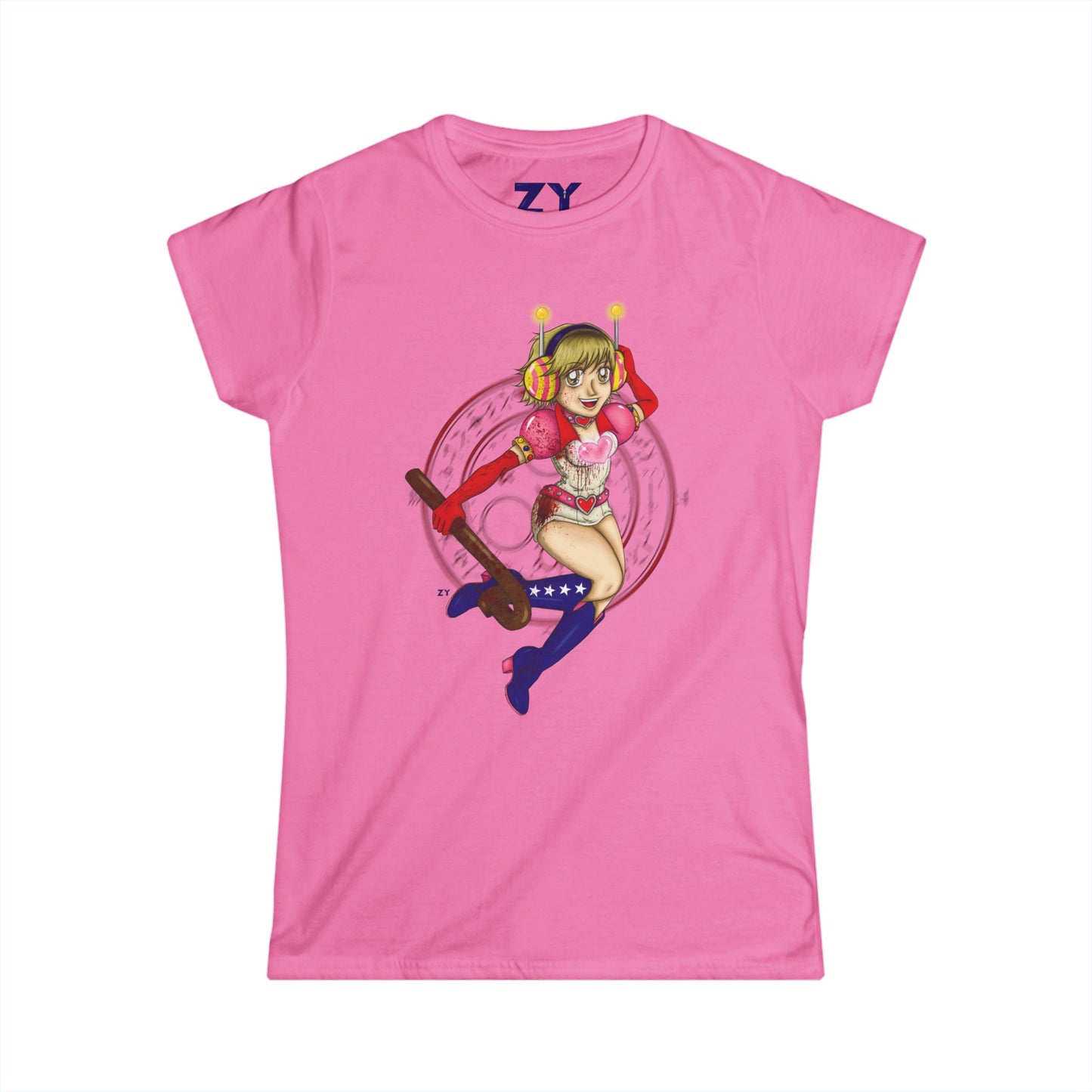 SH3 SD Princess Heart Heather Soft Style Ladies Tee