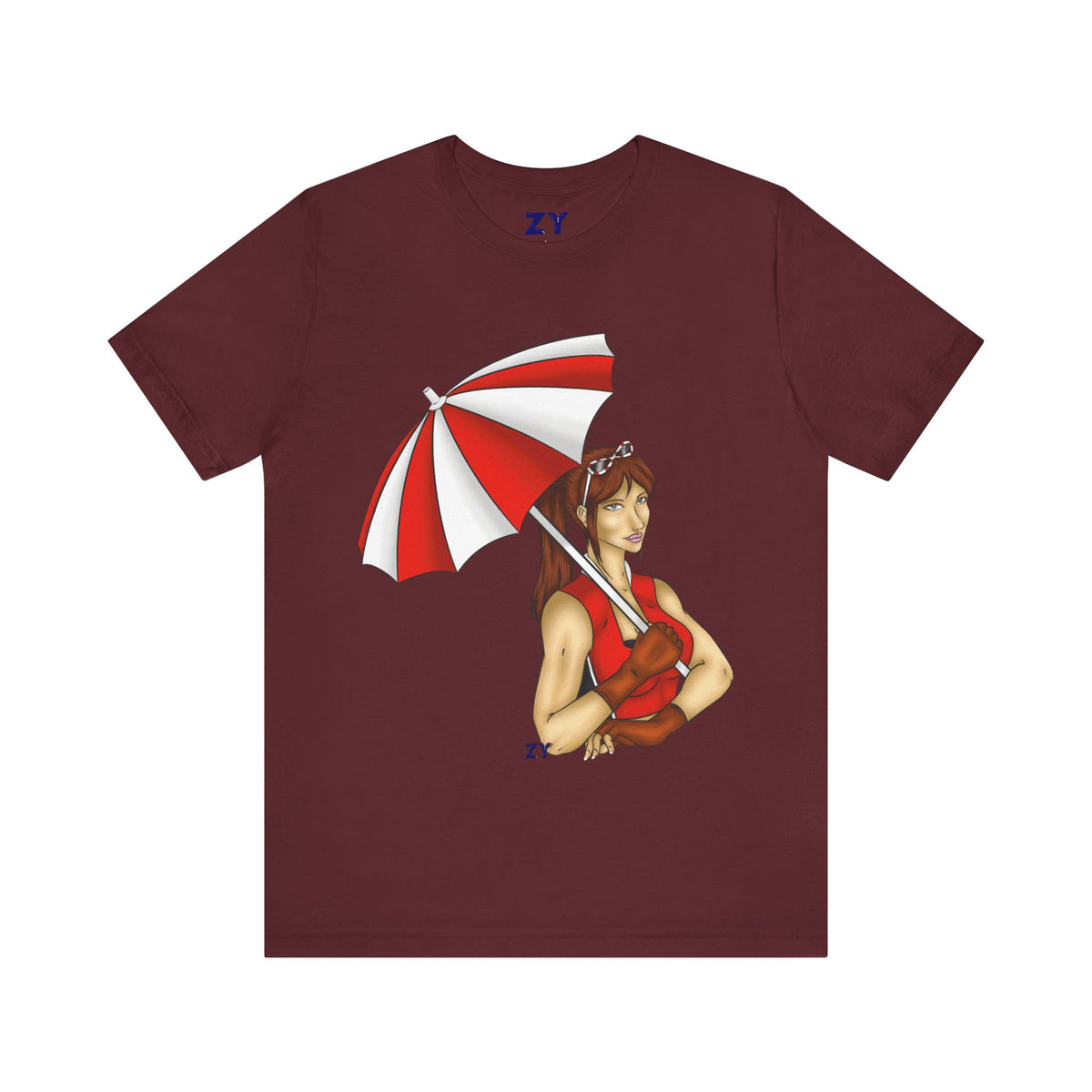 Umbrella Claire CVX Fanart Unisex Jersey Short Sleeve Tee