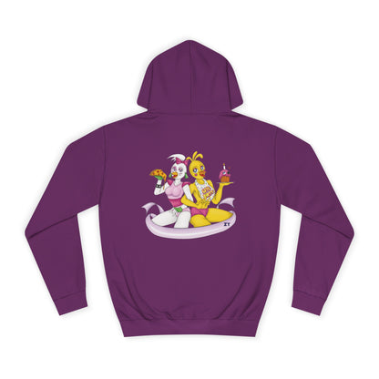 Double Chica (Toy & Glamrock) Character Print Unisex Hoodie