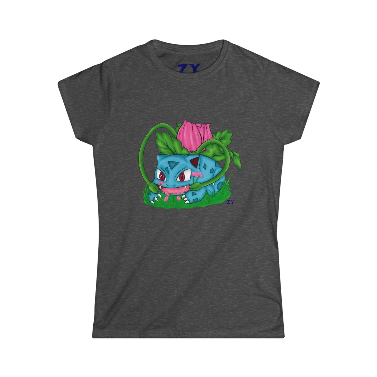 Pokesaur Fanart Soft Style Ladies Tee