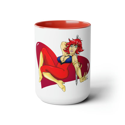 Cutey Honey Two-Tone Coffee Mugs, 15oz