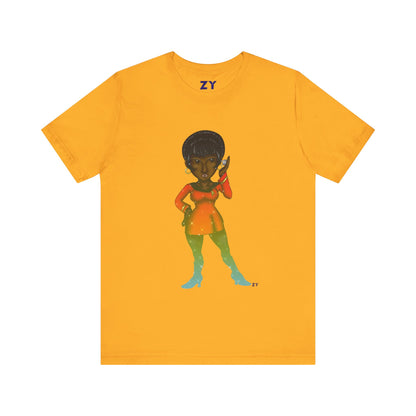 Uhura SD Fanart Print Unisex Jersey Short Sleeve Tee