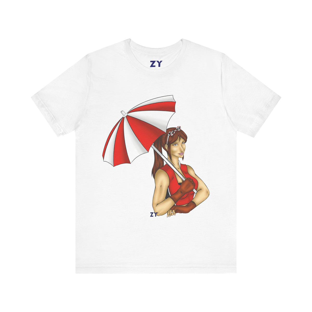 Umbrella Claire CVX Fanart Unisex Jersey Short Sleeve Tee