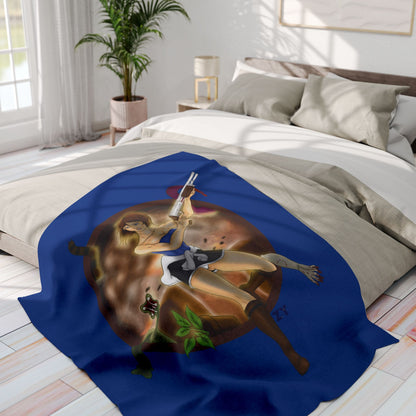 OG RE3 Jill Character Print Arctic Fleece Blanket