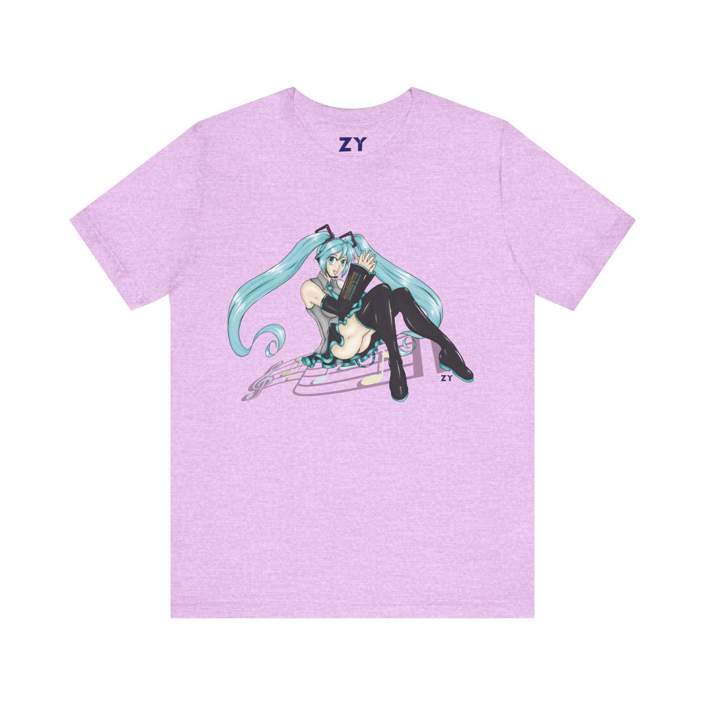 V: Miku Print Unisex Jersey Short Sleeve Tee