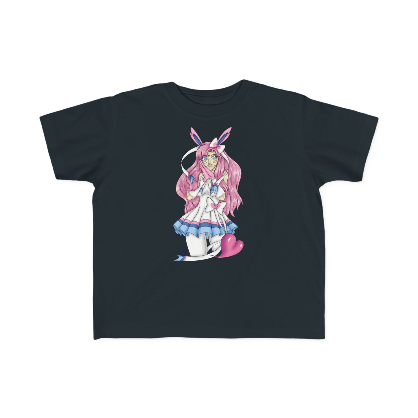 Sylve Girl Kawaii Interpretive Character Print Kid's Fine Jersey Tee