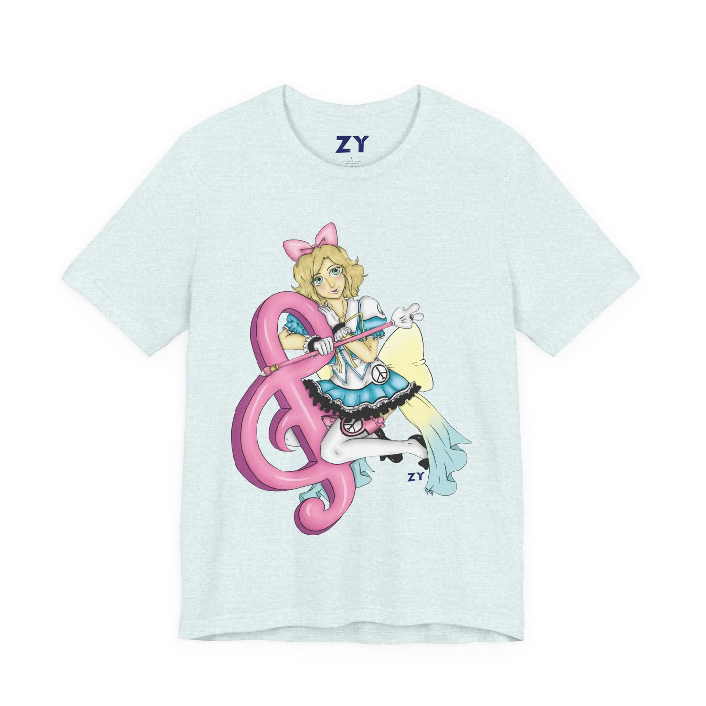 Paz MGSV Idol Print Character Print Unisex Jersey Short Sleeve Tee