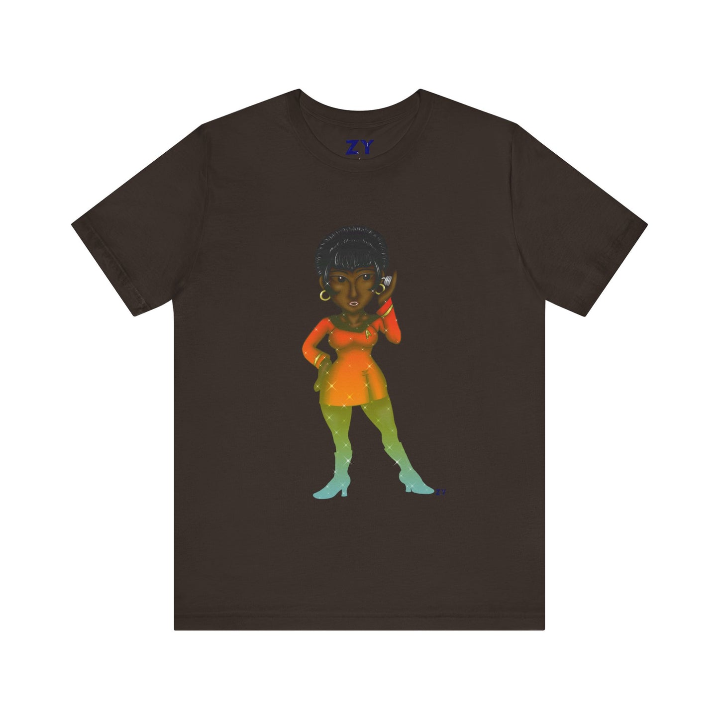 Uhura SD Fanart Print Unisex Jersey Short Sleeve Tee