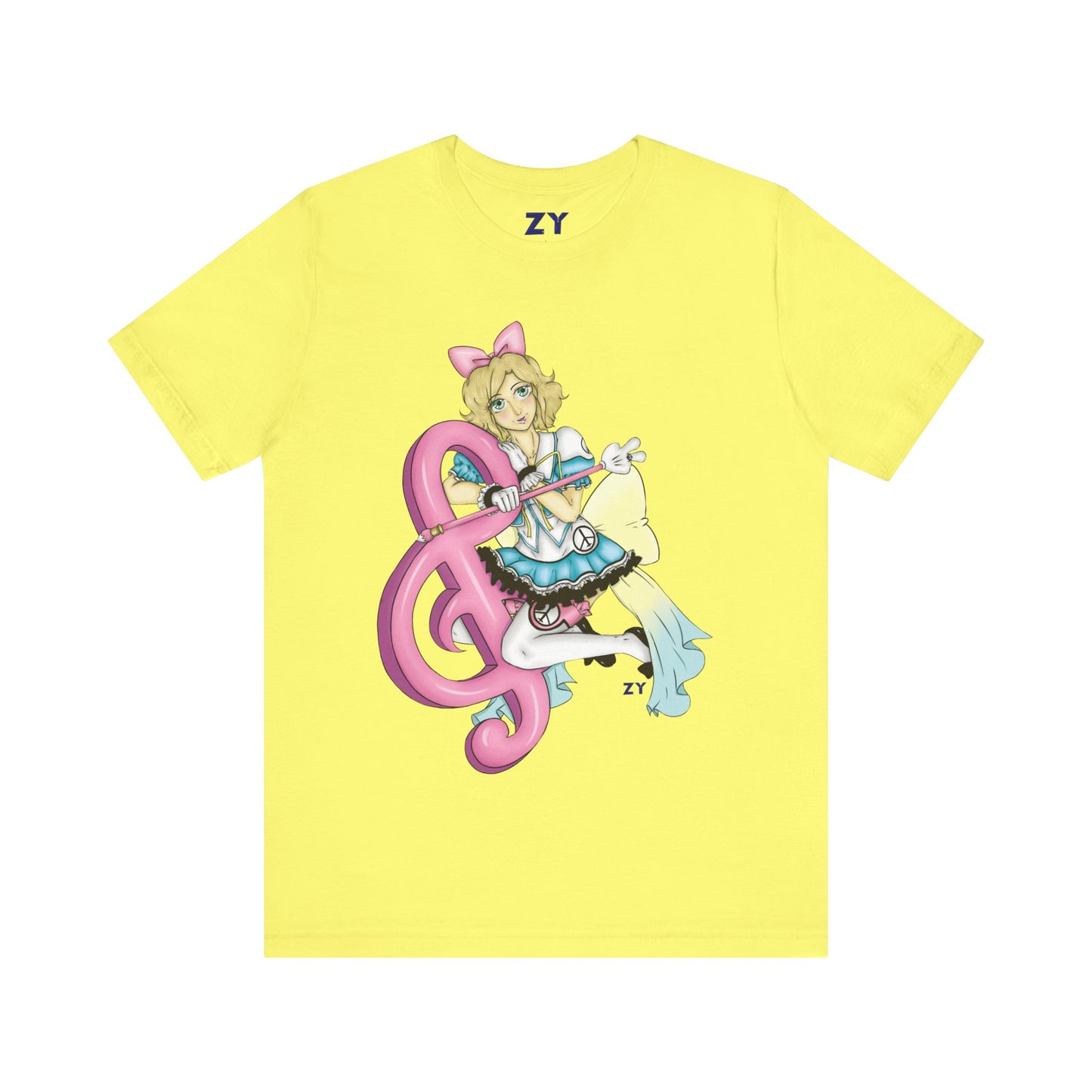 Paz MGSV Idol Print Character Print Unisex Jersey Short Sleeve Tee