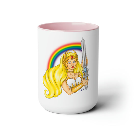 She-Ra 80's OG Two-Tone Coffee Mugs, 15oz