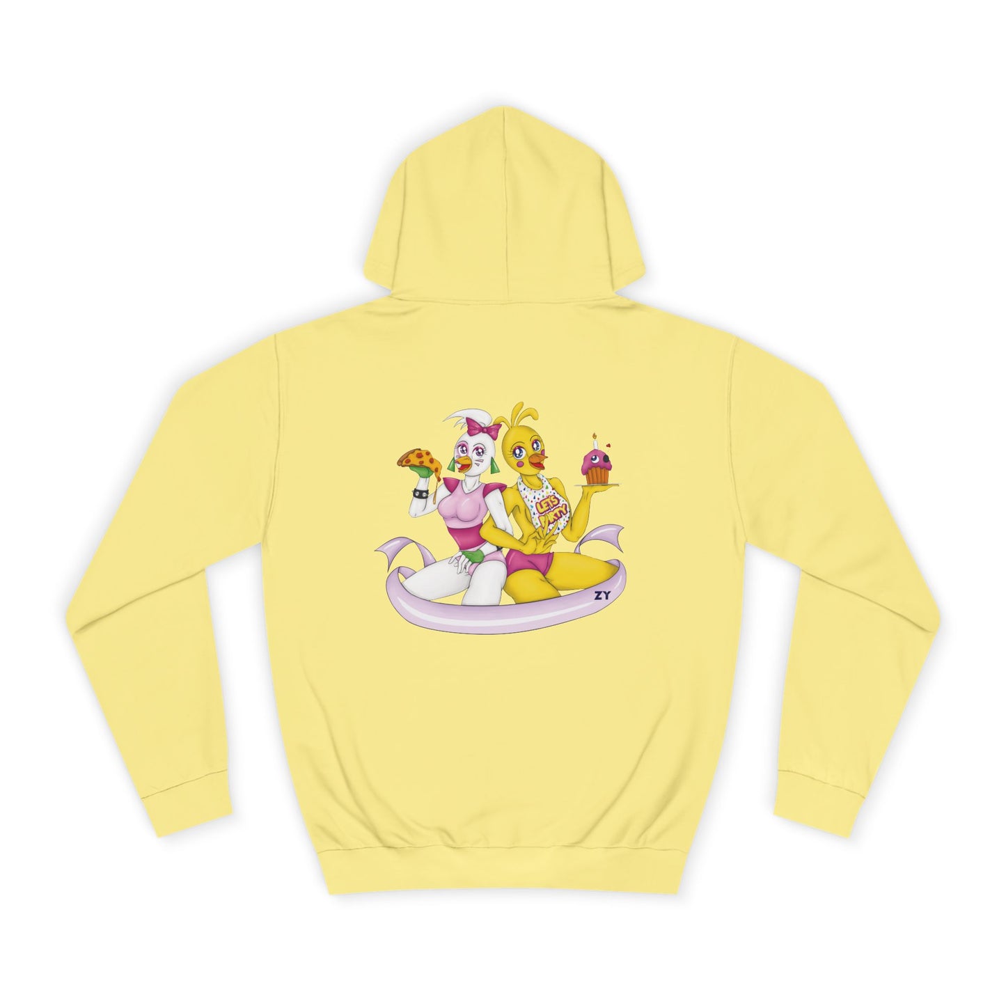 Double Chica (Toy & Glamrock) Character Print Unisex Hoodie