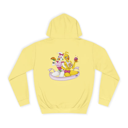 Double Chica (Toy & Glamrock) Character Print Unisex Hoodie