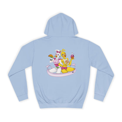 Double Chica (Toy & Glamrock) Character Print Unisex Hoodie