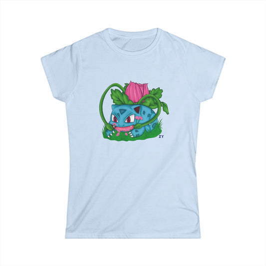 Pokesaur Fanart Soft Style Ladies Tee