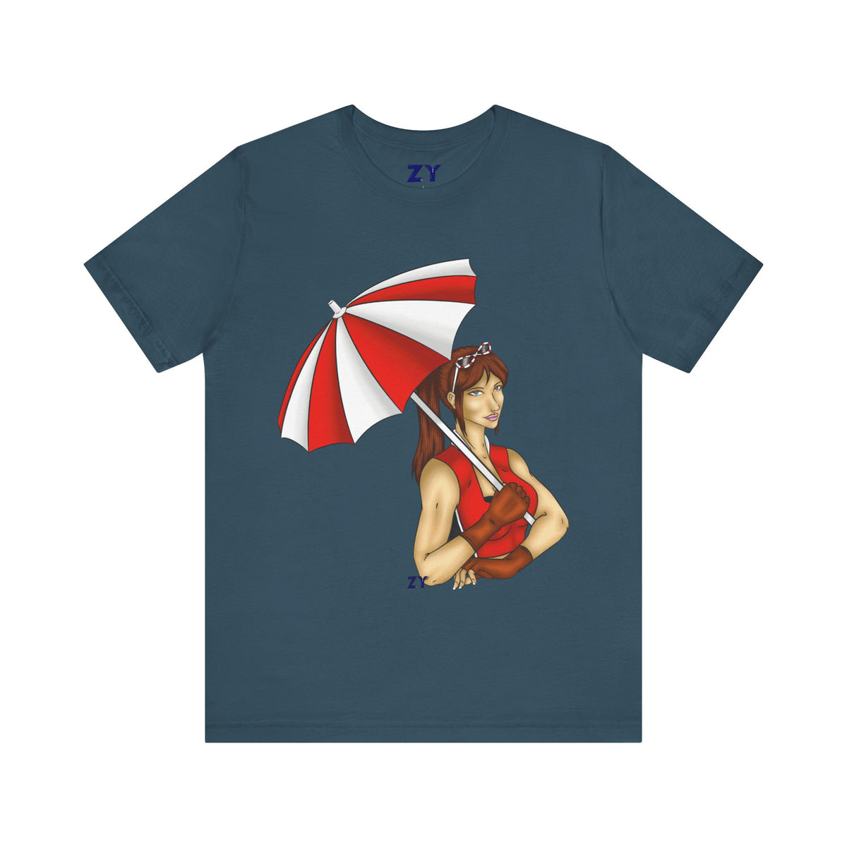 Umbrella Claire CVX Fanart Unisex Jersey Short Sleeve Tee