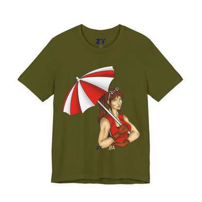 Umbrella Claire CVX Fanart Unisex Jersey Short Sleeve Tee