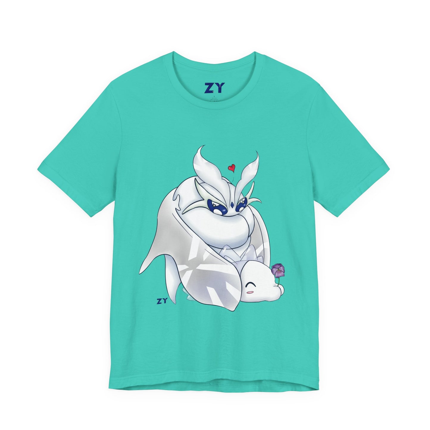 Frosty Moth Friends Print Character Print Unisex Jersey Short Sleeve Tee