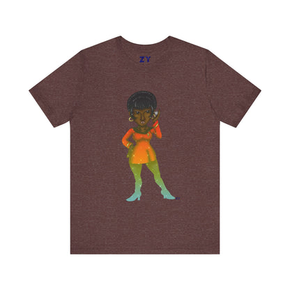 Uhura SD Fanart Print Unisex Jersey Short Sleeve Tee