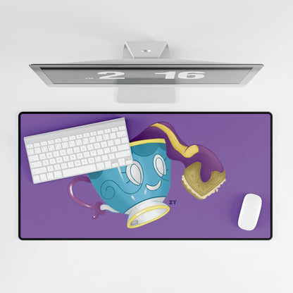 Ghostly Teacup w/ Biscuit Fanart Print Fanart Desk Mat