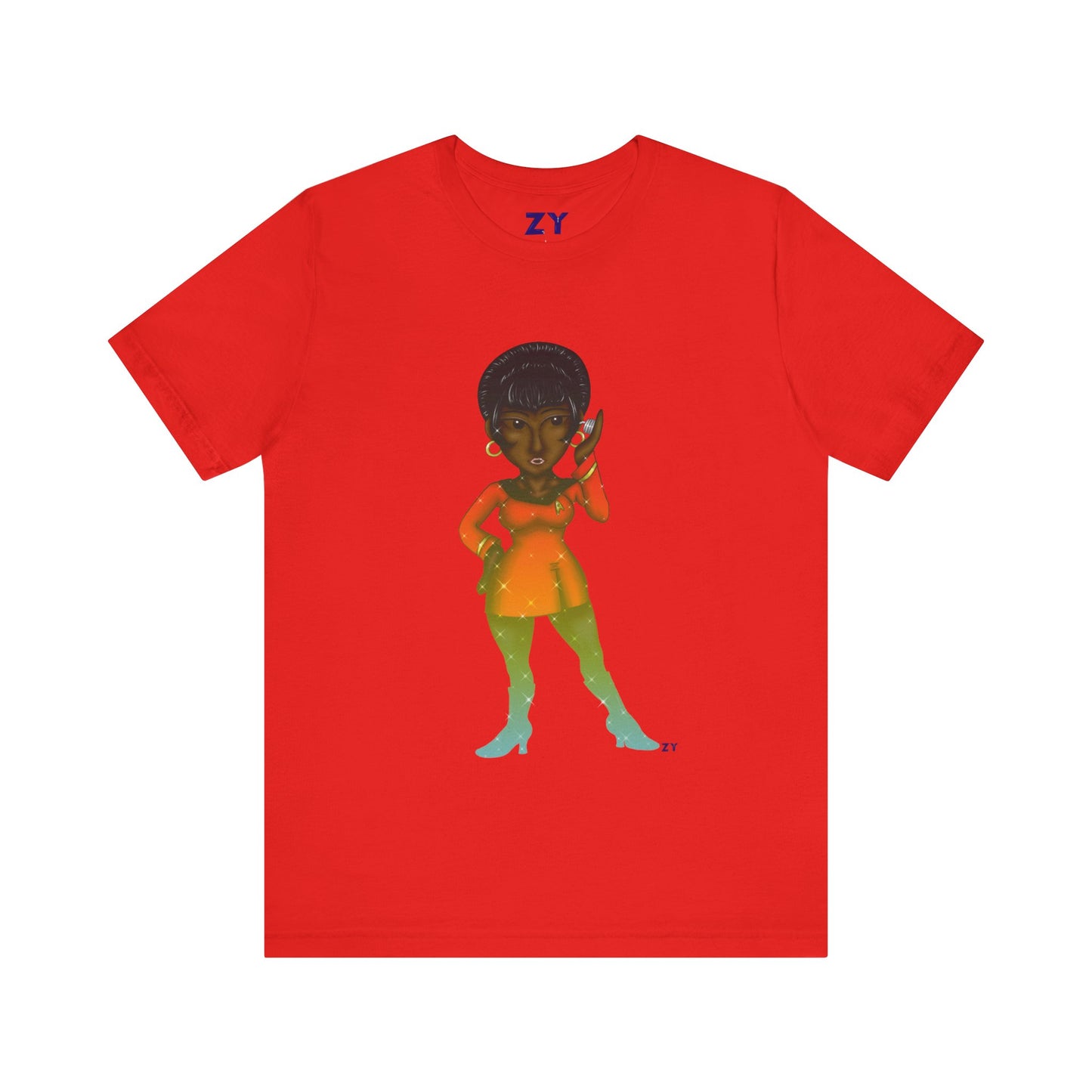 Uhura SD Fanart Print Unisex Jersey Short Sleeve Tee