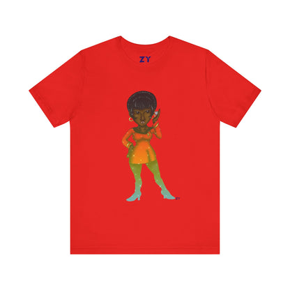 Uhura SD Fanart Print Unisex Jersey Short Sleeve Tee