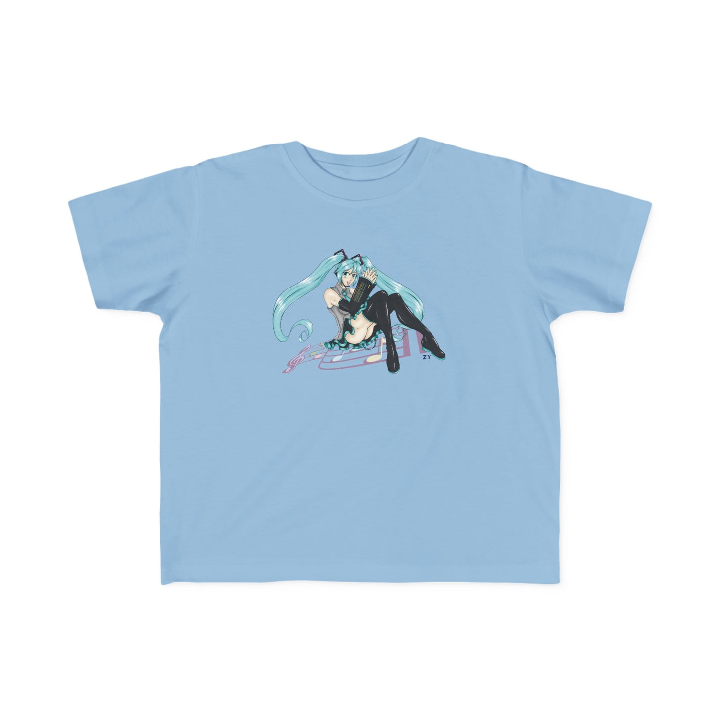 V: Miku Character Print Kid's Fine Jersey Tee