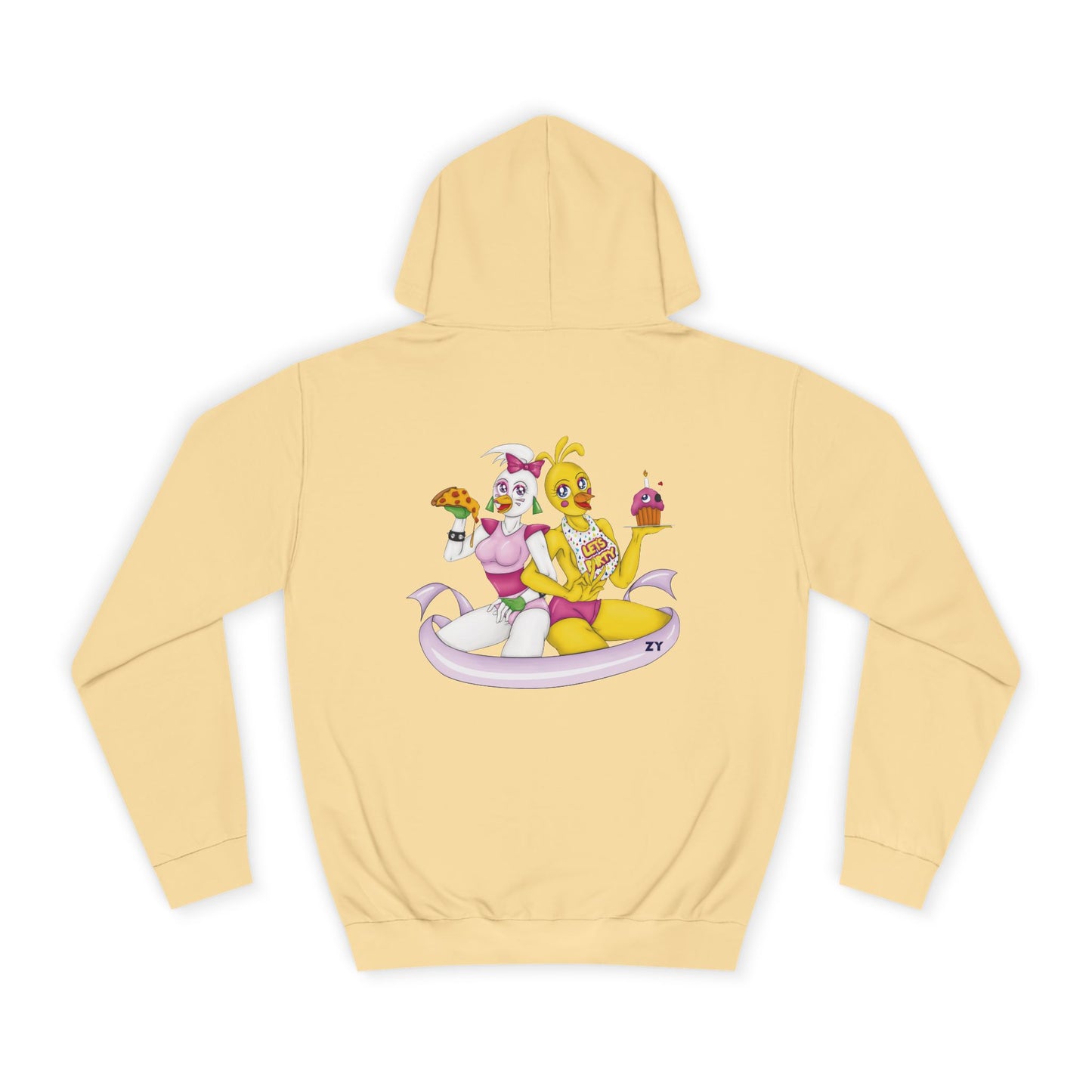 Double Chica (Toy & Glamrock) Character Print Unisex Hoodie