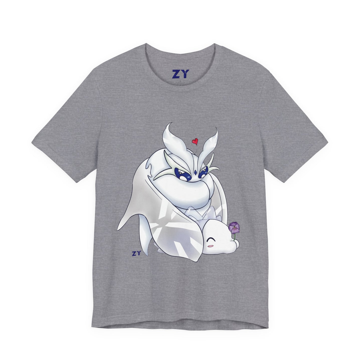 Frosty Moth Friends Print Character Print Unisex Jersey Short Sleeve Tee