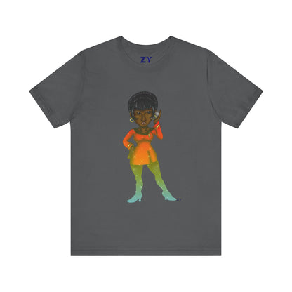 Uhura SD Fanart Print Unisex Jersey Short Sleeve Tee