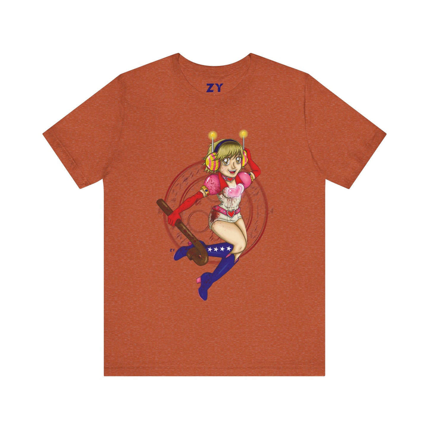 SH3 SD Princess Heart Heather Fanart Print Unisex Jersey Short Sleeve Tee