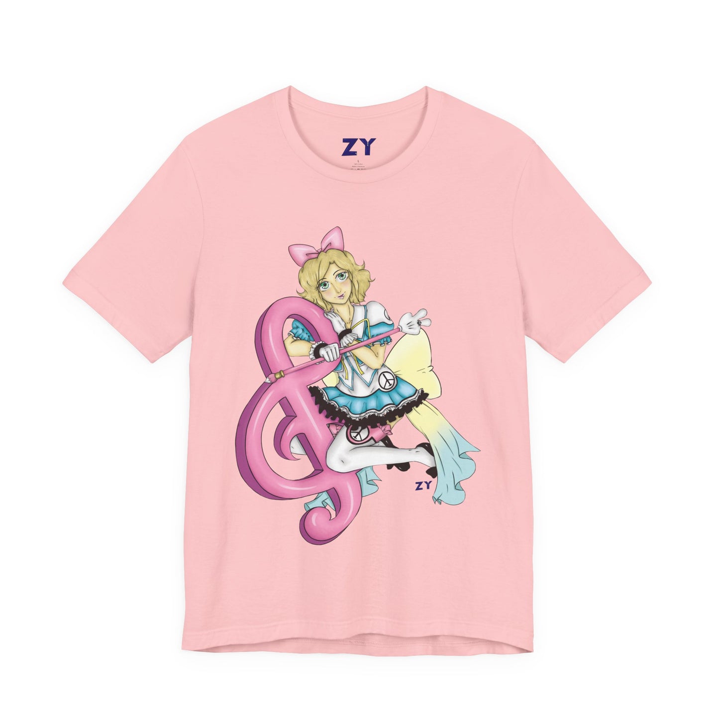 Paz MGSV Idol Print Character Print Unisex Jersey Short Sleeve Tee