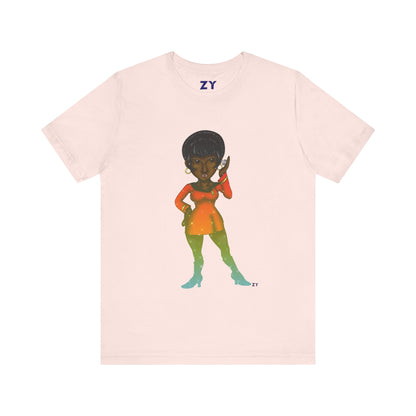 Uhura SD Fanart Print Unisex Jersey Short Sleeve Tee