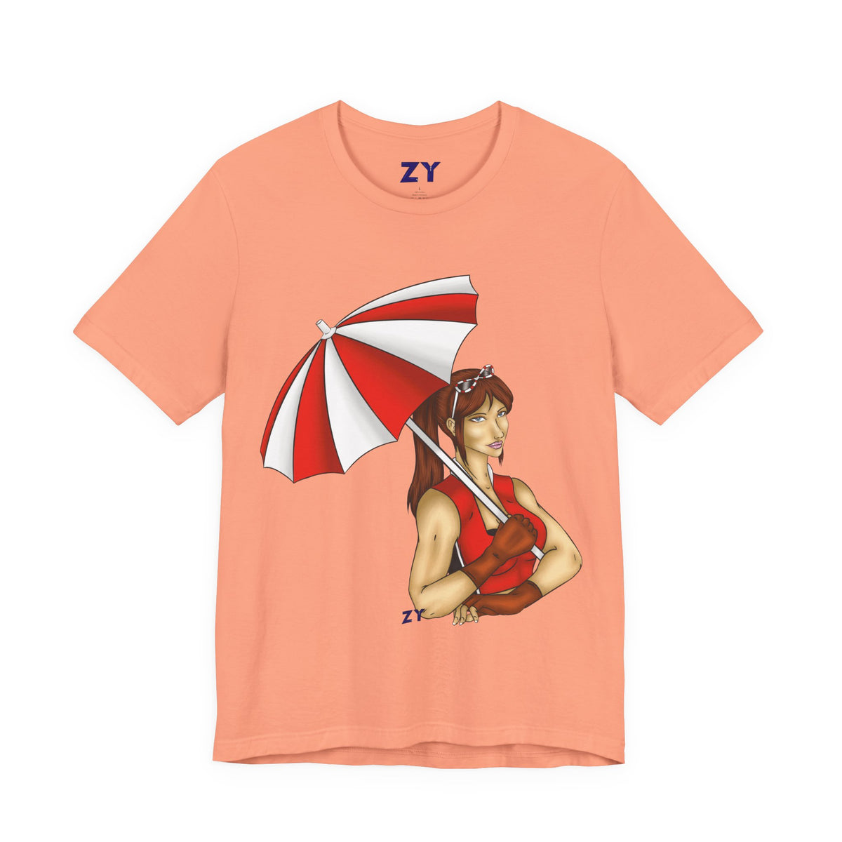 Umbrella Claire CVX Fanart Unisex Jersey Short Sleeve Tee