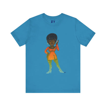 Uhura SD Fanart Print Unisex Jersey Short Sleeve Tee