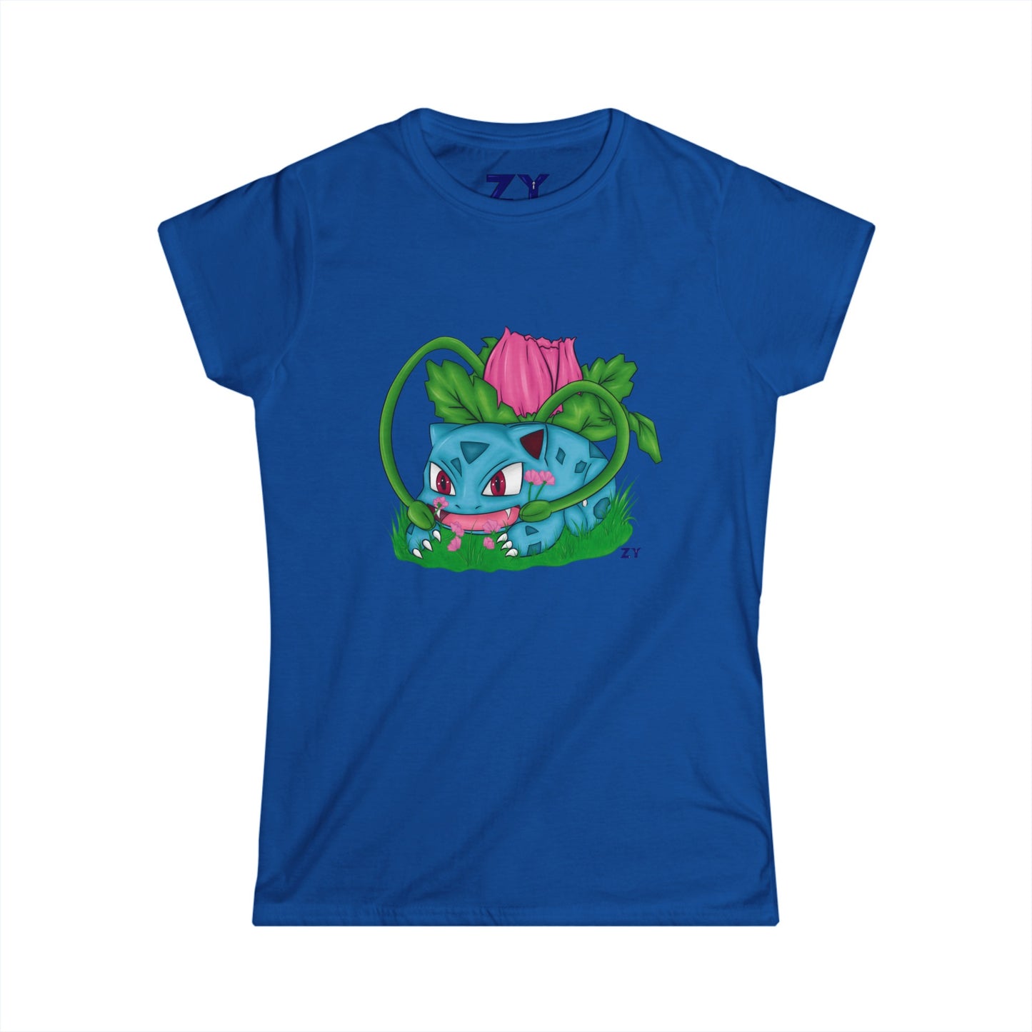 Pokesaur Fanart Soft Style Ladies Tee