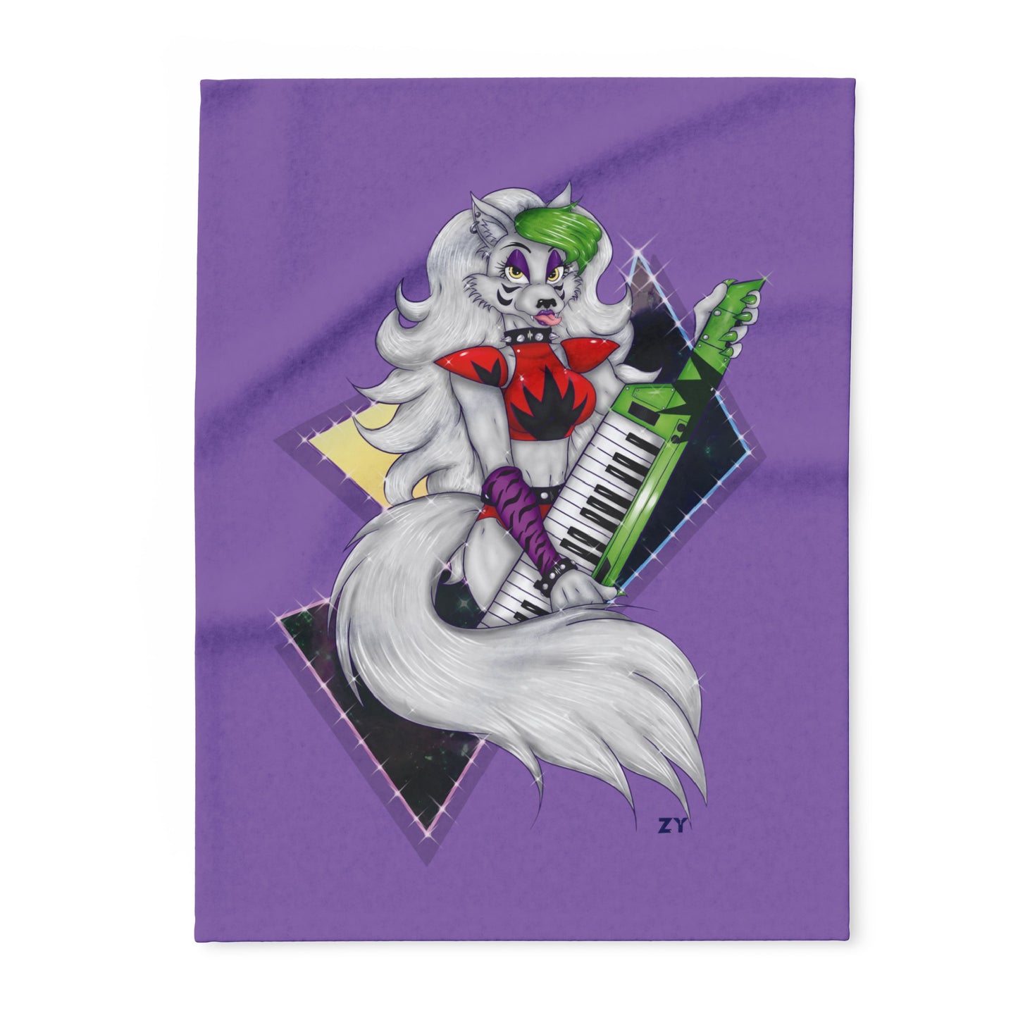 Roxy Rockstar Character Print Arctic Fleece Blanket