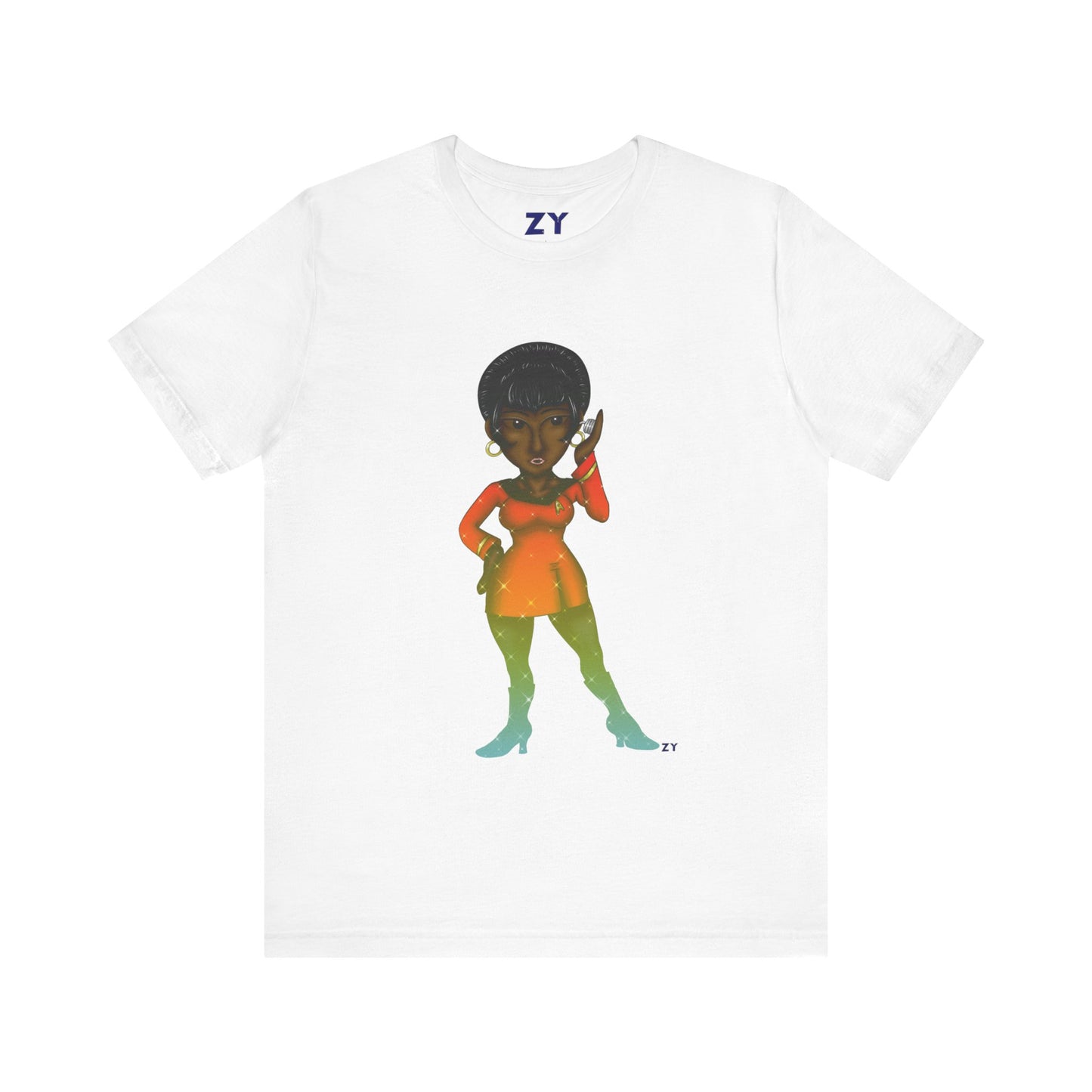 Uhura SD Fanart Print Unisex Jersey Short Sleeve Tee