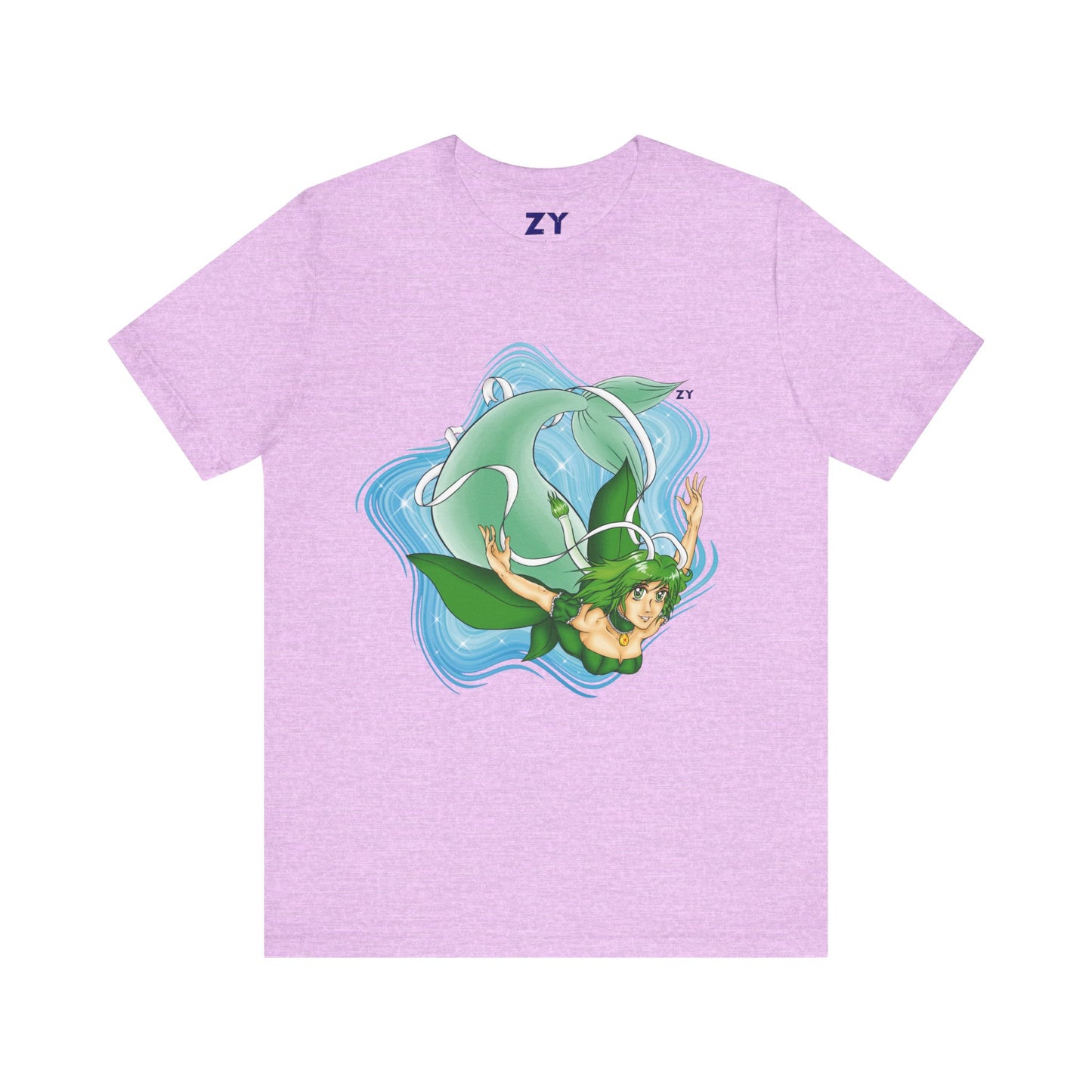 Mew Lettuce Mermaid Fanart Print Unisex Jersey Short Sleeve Tee