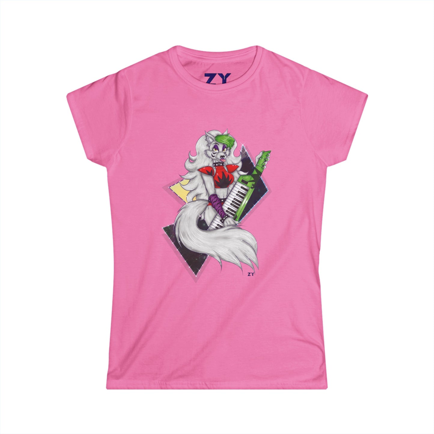 Roxy Rockstar Character Print Soft Style Ladies Tee