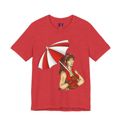 Umbrella Claire CVX Fanart Unisex Jersey Short Sleeve Tee