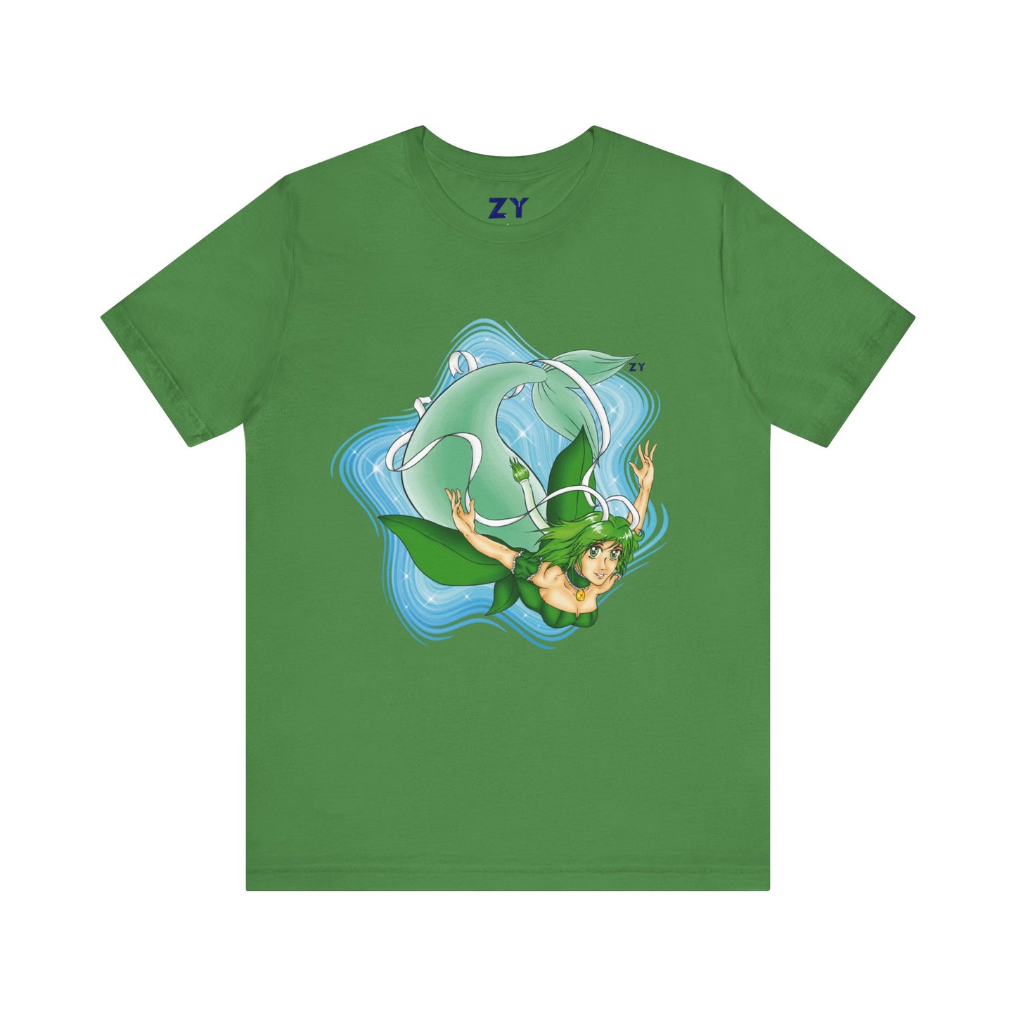 Mew Lettuce Mermaid Fanart Print Unisex Jersey Short Sleeve Tee