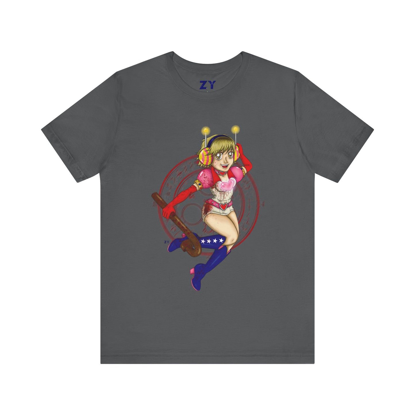 SH3 SD Princess Heart Heather Fanart Print Unisex Jersey Short Sleeve Tee