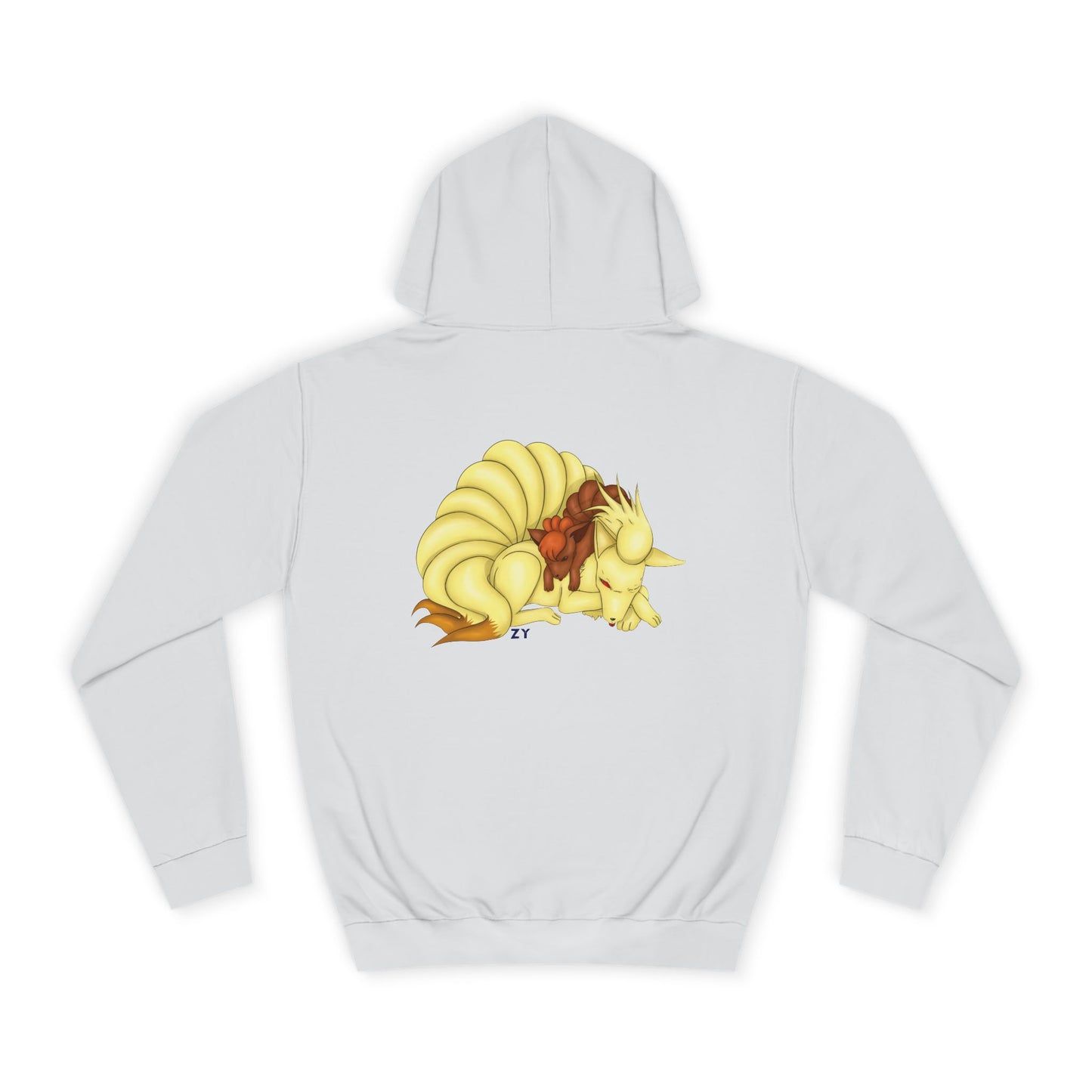 Poké Foxes 'Many Sleepy Tails' Print Unisex Hoodie