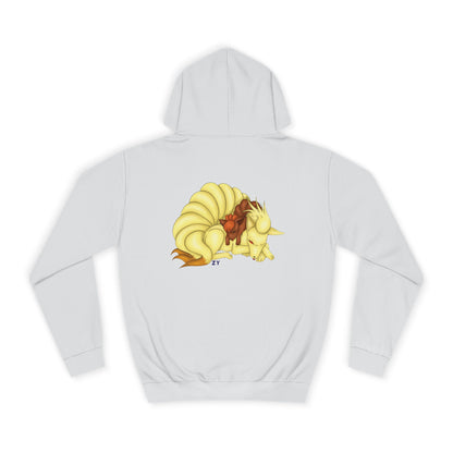 Poké Foxes 'Many Sleepy Tails' Print Unisex Hoodie