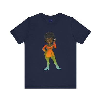 Uhura SD Fanart Print Unisex Jersey Short Sleeve Tee